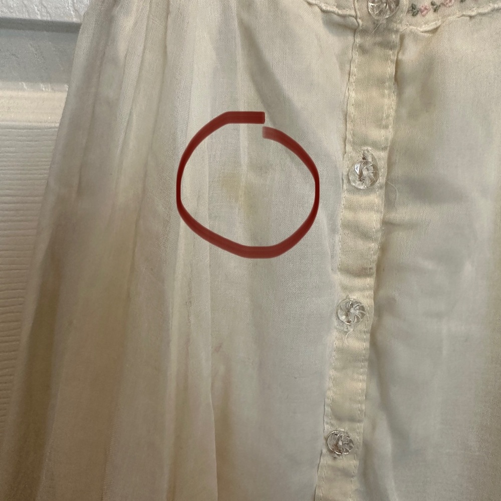 Vintage Gunne Sax Ivory Rose Dress - Picture 8 of 9